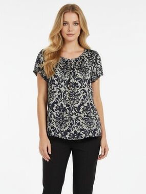 Needle & Thread Short Sleeve Lightweight Blouse Size S